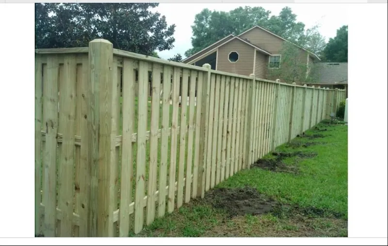 New shadowbox wood fence